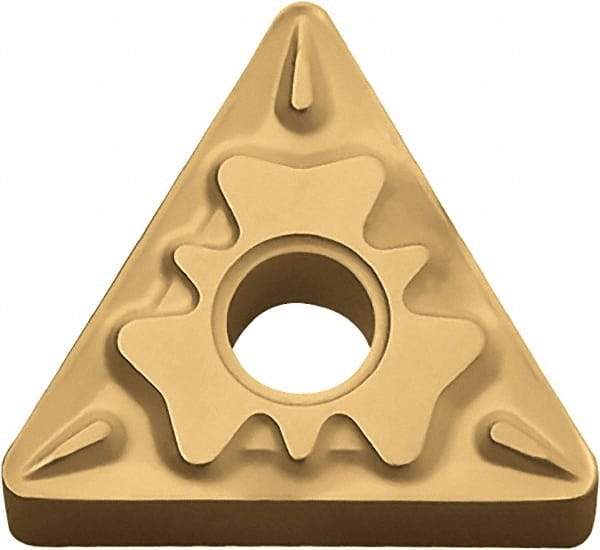 Kyocera - TNMG231 HQ Grade CA515 Carbide Turning Insert - TiCN/Al2O3/TiN Finish, 60° Triangle, 1/4" Inscr Circle, 3/16" Thick, 1/64" Corner Radius - Americas Industrial Supply