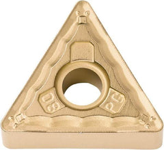 Kyocera - TNMG332 GP Grade PV720 Cermet Turning Insert - TiCN (Megacoat Nano) Finish, 60° Triangle, 3/8" Inscr Circle, 3/16" Thick, 1/32" Corner Radius - Americas Industrial Supply