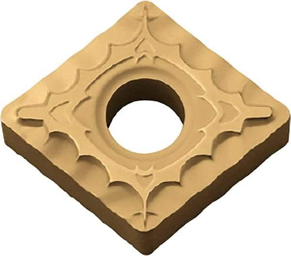 Kyocera - CNMG431 XQ Grade CA530 Carbide Turning Insert - TiCN/Al2O3/TiN Finish, 80° Diamond, 1/2" Inscr Circle, 3/16" Thick, 1/64" Corner Radius - Americas Industrial Supply