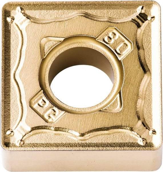 Kyocera - SNMG433 PG Grade CA515 Carbide Turning Insert - TiCN/Al2O3/TiN Finish, 90° Square, 1/2" Inscr Circle, 3/16" Thick, 3/64" Corner Radius - Americas Industrial Supply