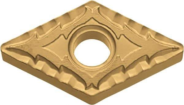 Kyocera - DNMG441 CQ Grade CA515 Carbide Turning Insert - TiCN/Al2O3/TiN Finish, 55° Diamond, 1/2" Inscr Circle, 1/4" Thick, 1/64" Corner Radius - Americas Industrial Supply