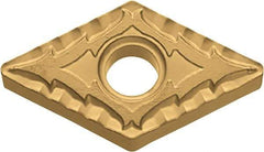 Kyocera - DNMG441 CQ Grade CA515 Carbide Turning Insert - TiCN/Al2O3/TiN Finish, 55° Diamond, 1/2" Inscr Circle, 1/4" Thick, 1/64" Corner Radius - Americas Industrial Supply