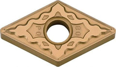 Kyocera - DNMG442 PQ Grade CA525 Carbide Turning Insert - TiCN/Al2O3/TiN Finish, 55° Diamond, 1/2" Inscr Circle, 1/4" Thick, 1/32" Corner Radius - Americas Industrial Supply
