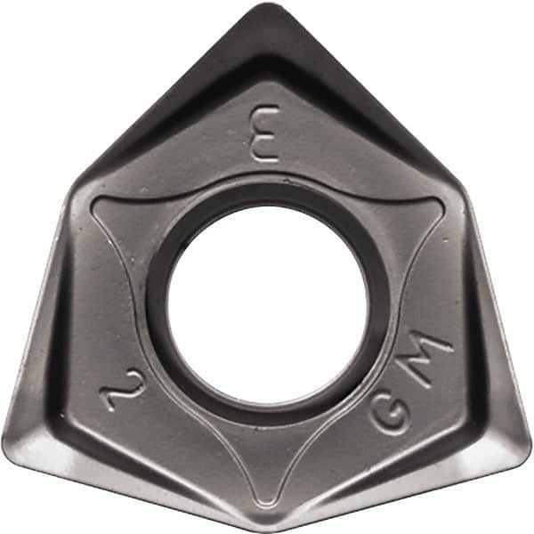 Kyocera - WNMU080604 GM Grade CA6535 Carbide Milling Insert - TiCN/Al2O3/TiN Finish, 6.65mm Thick, 0.4mm Corner Radius - Americas Industrial Supply