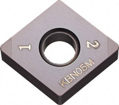 Kyocera - CNGA431 Grade KBN05M CBN Turning Insert - Megacoat Finish, 80° Diamond, 1/2" Inscr Circle, 3/16" Thick, 1/64" Corner Radius - Americas Industrial Supply