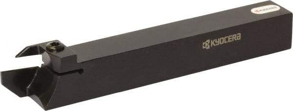 Kyocera - KGM, External, Left Hand, 16.002mm Max Depth of Cut, 1.4986 to 2mm Groove Width, Indexable Grooving Tool Holder - Multiple Insert Compatibility, 12mm Shank Height, 12mm Shank Width, 120mm OAL - Americas Industrial Supply