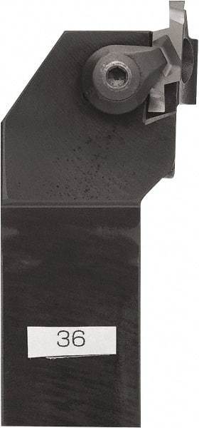 Kyocera - GFVS, External, Right Hand, 4.5974mm Max Depth of Cut, 2.4892 to 5.9944mm Groove Width, Indexable Grooving Tool Holder - GVF... B, GVF... BR Insert Compatibility, 20mm Shank Height, 20mm Shank Width, 125mm OAL - Americas Industrial Supply