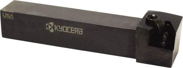 Kyocera - MTGN, Right Hand Cut, 90° Lead Angle, 3/4" Shank Height x 3/4" Shank Width, Negative Rake Indexable Turning Toolholder - 4-1/2" OAL, TN.. 33.. Insert Compatibility, Series MTGN - Americas Industrial Supply