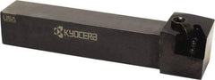 Kyocera - MTGN, Right Hand Cut, 90° Lead Angle, 3/4" Shank Height x 3/4" Shank Width, Negative Rake Indexable Turning Toolholder - 4-1/2" OAL, TN.. 33.. Insert Compatibility, Series MTGN - Americas Industrial Supply