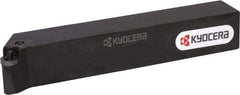 Kyocera - PRGC, Right Hand Cut, 90° Lead Angle, 25mm Shank Height x 25mm Shank Width, Neutral Rake Indexable Turning Toolholder - 150mm OAL, RC..10.. Insert Compatibility, Series PRGC - Americas Industrial Supply