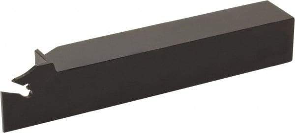 Kyocera - KTKHR, Right Hand Cut, 19mm Max Depth of Cut, 38mm Max Workpc Diam, TKN 2(-P), TKN 2.4, TKR/L 2(-P), TKR/L 2.4 Insert, Indexable Cutoff Toolholder - 125mm OAL, 20mm Shank Height, 102.2mm Shank Length - Americas Industrial Supply