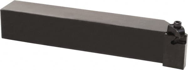 Kyocera - KKC, External, Right Hand, 0.138" Max Depth of Cut, 0.031 to 1/4" Groove Width, Indexable Grooving Tool Holder - KC.. 20.., KC.. 21.., KC.. 30.., KC.. 31.., KC.. 41.., KC.. 42.. Insert Compatibility, 3/8" Shank Height, 3/8" Shank Width, 5" OAL - Americas Industrial Supply