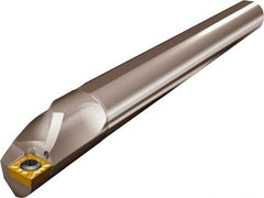 Kyocera - 7mm Min Bore Diam, 100mm OAL, 10mm Shank Diam, A/S-SCLC-AE Indexable Boring Bar - 32mm Max Bore Depth, CCET 1411.., CCGT 1411.., CCGW 1411.., CCMW 1411.. Insert, Screw Holding Method - Americas Industrial Supply