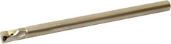 Kyocera - 0.392" Min Bore Diam, 5" OAL, 0.312" Shank Diam, A/S-STLB(P)-AE Indexable Boring Bar - 0.63" Max Bore Depth, TBGT 121.., TBGW 121.., TBMT 121.. Insert, Screw Holding Method - Americas Industrial Supply