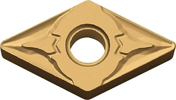 Kyocera - DNMG432 GT Grade CA530 Carbide Turning Insert - TiCN/Al2O3/TiN Finish, 55° Diamond, 1/2" Inscr Circle, 3/16" Thick, 1/32" Corner Radius - Americas Industrial Supply