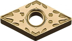 Kyocera - DNMG443 PT Grade CA510 Carbide Turning Insert - TiCN/Al2O3/TiN Finish, 55° Diamond, 1/2" Inscr Circle, 1/4" Thick, 3/64" Corner Radius - Americas Industrial Supply