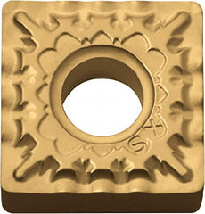 Kyocera - SNMG432 XS Grade CA515 Carbide Turning Insert - TiCN/Al2O3/TiN Finish, 90° Square, 1/2" Inscr Circle, 3/16" Thick, 1/32" Corner Radius - Americas Industrial Supply