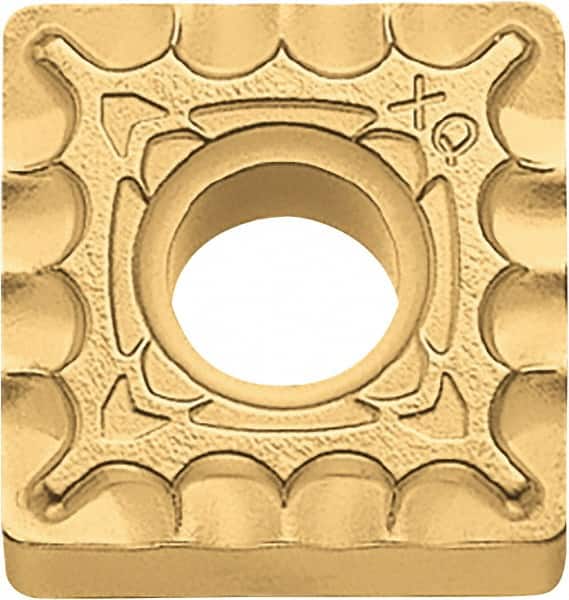 Kyocera - SNMG432 XQ Grade CA525 Carbide Turning Insert - TiCN/Al2O3/TiN Finish, 90° Square, 1/2" Inscr Circle, 3/16" Thick, 1/32" Corner Radius - Americas Industrial Supply