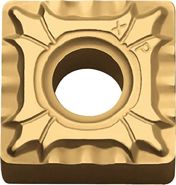 Kyocera - SNMG432 XP Grade CA525 Carbide Turning Insert - TiCN/Al2O3/TiN Finish, 90° Square, 1/2" Inscr Circle, 3/16" Thick, 1/32" Corner Radius - Americas Industrial Supply