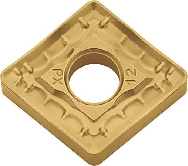 Kyocera - CNMM543 PX Grade CA525 Carbide Turning Insert - TiCN/Al2O3/TiN Finish, 80° Diamond, 5/8" Inscr Circle, 1/4" Thick, 3/64" Corner Radius - Americas Industrial Supply