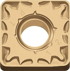 Kyocera - SNMG432 PT Grade CA515 Carbide Turning Insert - TiCN/Al2O3/TiN Finish, 90° Square, 1/2" Inscr Circle, 3/16" Thick, 1/32" Corner Radius - Americas Industrial Supply