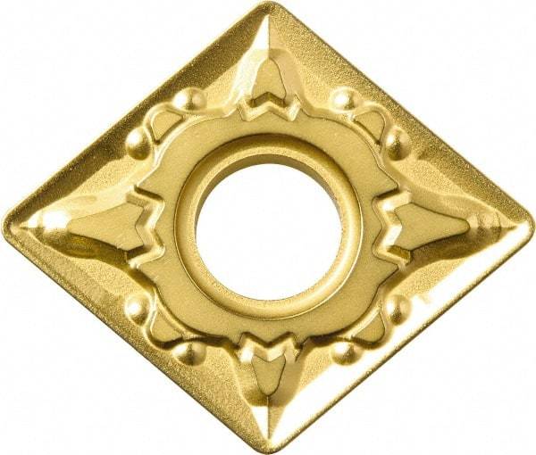 Kyocera - CNMG432 GT Grade CA510 Carbide Turning Insert - TiCN/Al2O3/TiN Finish, 80° Diamond, 1/2" Inscr Circle, 3/16" Thick, 1/32" Corner Radius - Americas Industrial Supply