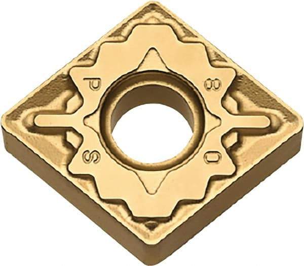 Kyocera - CNMG434 PS Grade CA525 Carbide Turning Insert - TiCN/Al2O3/TiN Finish, 80° Diamond, 1/2" Inscr Circle, 3/16" Thick, 1/16" Corner Radius - Americas Industrial Supply