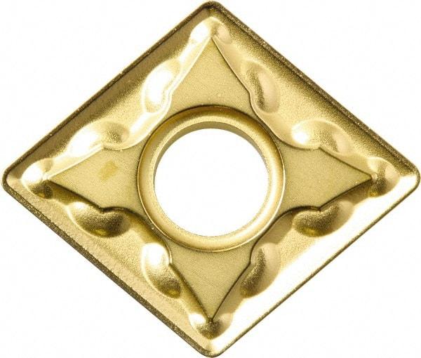 Kyocera - CNMG432 GS Grade CA510 Carbide Turning Insert - TiCN/Al2O3/TiN Finish, 80° Diamond, 1/2" Inscr Circle, 3/16" Thick, 1/32" Corner Radius - Americas Industrial Supply
