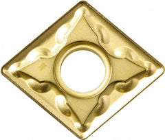 Kyocera - CNMG332 GS Grade CA510 Carbide Turning Insert - TiCN/Al2O3/TiN Finish, 80° Diamond, 3/8" Inscr Circle, 3/16" Thick, 1/32" Corner Radius - Americas Industrial Supply