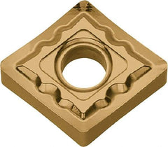 Kyocera - CNMG432 TK Grade CA6515 Carbide Turning Insert - TiCN/Al2O3/TiN Finish, 80° Diamond, 1/2" Inscr Circle, 3/16" Thick, 1/32" Corner Radius - Americas Industrial Supply