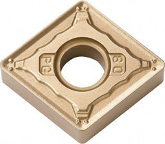 Kyocera - CNMG431 PG Grade CA525 Carbide Turning Insert - TiCN/Al2O3/TiN Finish, 80° Diamond, 1/2" Inscr Circle, 3/16" Thick, 1/64" Corner Radius - Americas Industrial Supply