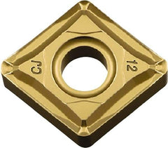 Kyocera - CNMG543 CJ Grade CA530 Carbide Turning Insert - TiCN/Al2O3/TiN Finish, 80° Diamond, 5/8" Inscr Circle, 1/4" Thick, 3/64" Corner Radius - Americas Industrial Supply