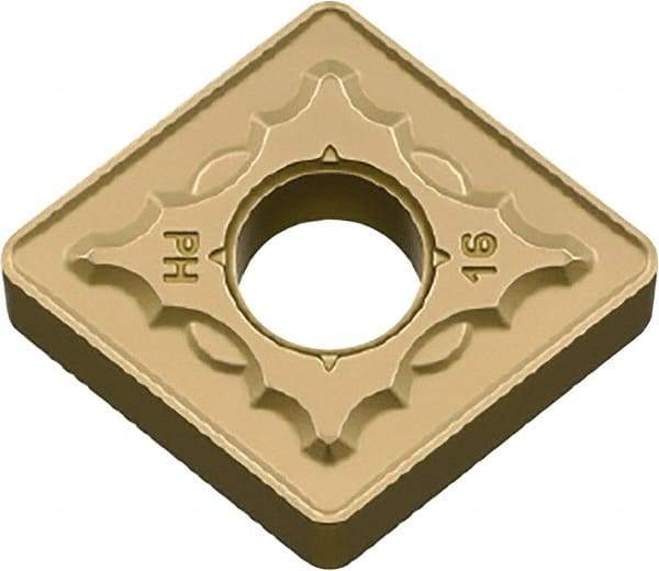 Kyocera - CNMG544 PH Grade CA510 Carbide Turning Insert - TiCN/Al2O3/TiN Finish, 80° Diamond, 5/8" Inscr Circle, 1/4" Thick, 1/16" Corner Radius - Americas Industrial Supply