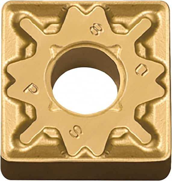 Kyocera - SNMG432 PS Grade CA510 Carbide Turning Insert - TiCN/Al2O3/TiN Finish, 90° Square, 1/2" Inscr Circle, 3/16" Thick, 1/32" Corner Radius - Americas Industrial Supply