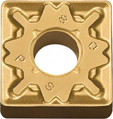 Kyocera - SNMG432 PS Grade CA6515 Carbide Turning Insert - TiCN/Al2O3/TiN Finish, 90° Square, 1/2" Inscr Circle, 3/16" Thick, 1/32" Corner Radius - Americas Industrial Supply