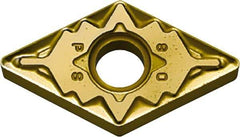 Kyocera - DNMG441 PS Grade CA515 Carbide Turning Insert - TiCN/Al2O3/TiN Finish, 55° Diamond, 1/2" Inscr Circle, 1/4" Thick, 1/64" Corner Radius - Americas Industrial Supply
