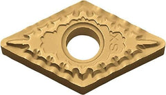 Kyocera - DNMG432 XS Grade CA525 Carbide Turning Insert - TiCN/Al2O3/TiN Finish, 55° Diamond, 1/2" Inscr Circle, 3/16" Thick, 1/32" Corner Radius - Americas Industrial Supply