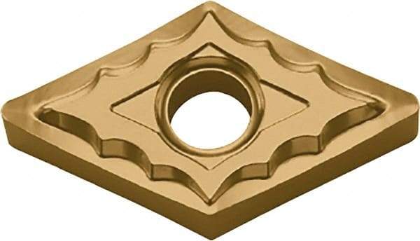 Kyocera - DNMG442 TK Grade CA6515 Carbide Turning Insert - TiCN/Al2O3/TiN Finish, 55° Diamond, 1/2" Inscr Circle, 1/4" Thick, 1/32" Corner Radius - Americas Industrial Supply