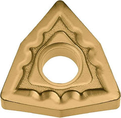 Kyocera - WNMG431 TK Grade CA6525 Carbide Turning Insert - TiCN/Al2O3/TiN Finish, 80° Trigon, 1/2" Inscr Circle, 3/16" Thick, 1/64" Corner Radius - Americas Industrial Supply