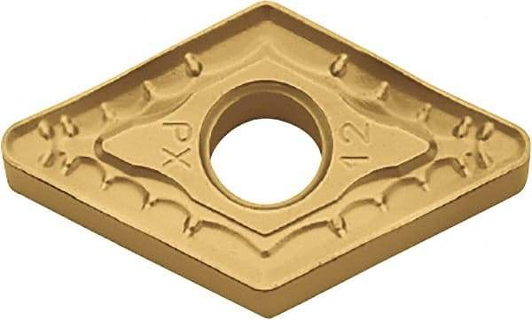 Kyocera - DNMM443 PX Grade CA515 Carbide Turning Insert - TiCN/Al2O3/TiN Finish, 55° Diamond, 1/2" Inscr Circle, 1/4" Thick, 3/64" Corner Radius - Americas Industrial Supply
