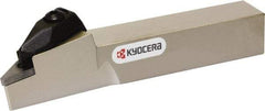 Kyocera - DVLN, Left Hand Cut, 95° Lead Angle, 25mm Shank Height x 25mm Shank Width, Negative Rake Indexable Turning Toolholder - 150mm OAL, VN.. 33 Insert Compatibility, Series DVLN - Americas Industrial Supply