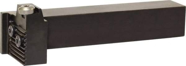 Kyocera - KGDS, External, Left Hand, 10mm Max Depth of Cut, 3mm Max Groove Width, Indexable Grooving Tool Holder - Multiple Insert Compatibility, 25mm Shank Height, 25mm Shank Width, 150mm OAL - Americas Industrial Supply
