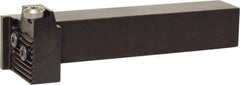 Kyocera - KGDS, External, Left Hand, 10.0076mm Max Depth of Cut, 2.9972mm Max Groove Width, Indexable Grooving Tool Holder - Multiple Insert Compatibility, 1" Shank Height, 1" Shank Width, 5.79" OAL - Americas Industrial Supply