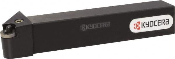 Kyocera - PRGN, Right Hand Cut, 90° Lead Angle, 25mm Shank Height x 25mm Shank Width, Negative Rake Indexable Turning Toolholder - 150mm OAL, RN.. 43.. Insert Compatibility, Series PRGN - Americas Industrial Supply