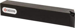 Kyocera - SVPB, Left Hand Cut, 117.50° Lead Angle, 16mm Shank Height x 16mm Shank Width, Neutral Rake Indexable Turning Toolholder - 120mm OAL, VB.. 22.., VC.. 22.. Insert Compatibility, Series SVPB - Americas Industrial Supply