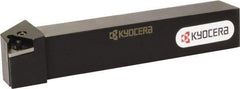 Kyocera - PTGN, Right Hand Cut, 90° Lead Angle, 16mm Shank Height x 16mm Shank Width, Negative Rake Indexable Turning Toolholder - 100mm OAL, TN.. 33.. Insert Compatibility, Series PTGN - Americas Industrial Supply