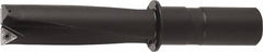 Kyocera - 1.45" Max Drill Depth, 0.563" Diam, Indexable Insert Drill - 2 Inserts, 1/2" Shank Diam, Whistle Notch Shank - Americas Industrial Supply