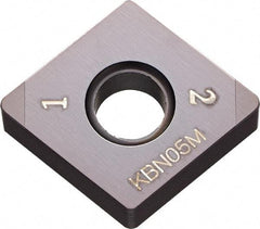 Kyocera - CNGA431 Grade KBN05M CBN Turning Insert - Megacoat Finish, 80° Diamond, 1/2" Inscr Circle, 3/16" Thick, 1/64" Corner Radius - Americas Industrial Supply