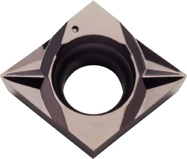 Kyocera - CCGT21.51 SK Grade PR1225 Carbide Turning Insert - Megacoat Finish, 80° Diamond, 1/4" Inscr Circle, 3/32" Thick, 1/64" Corner Radius - Americas Industrial Supply