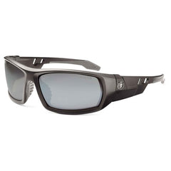Odin Silver Mirror Lens Matte Black Safety Glasses - Americas Industrial Supply